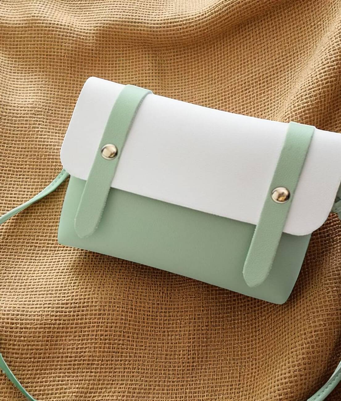     			Derifa Sling Bag PU Set of 1 ( Green )