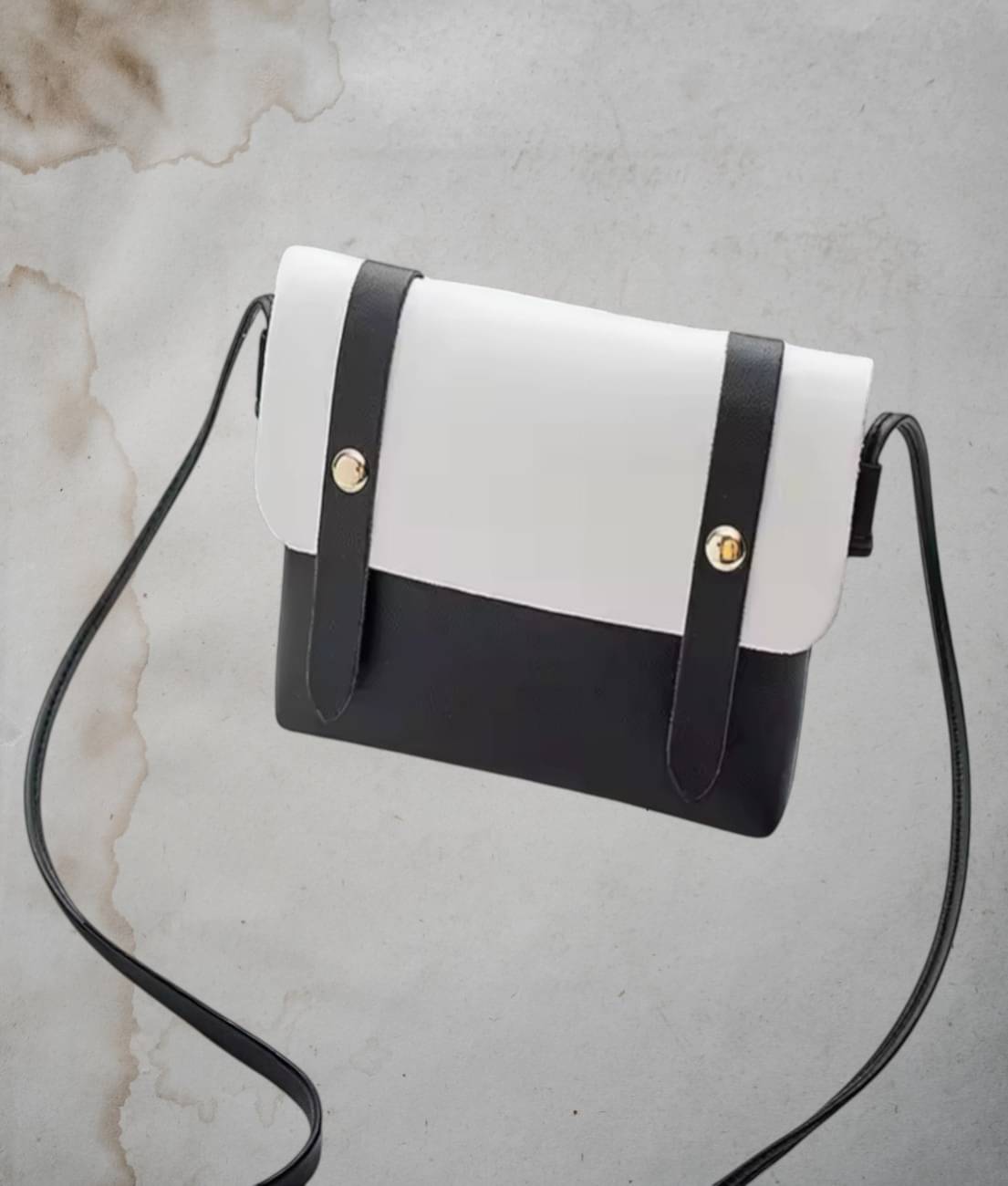     			Derifa Sling Bag PU Set of 1 ( Black )
