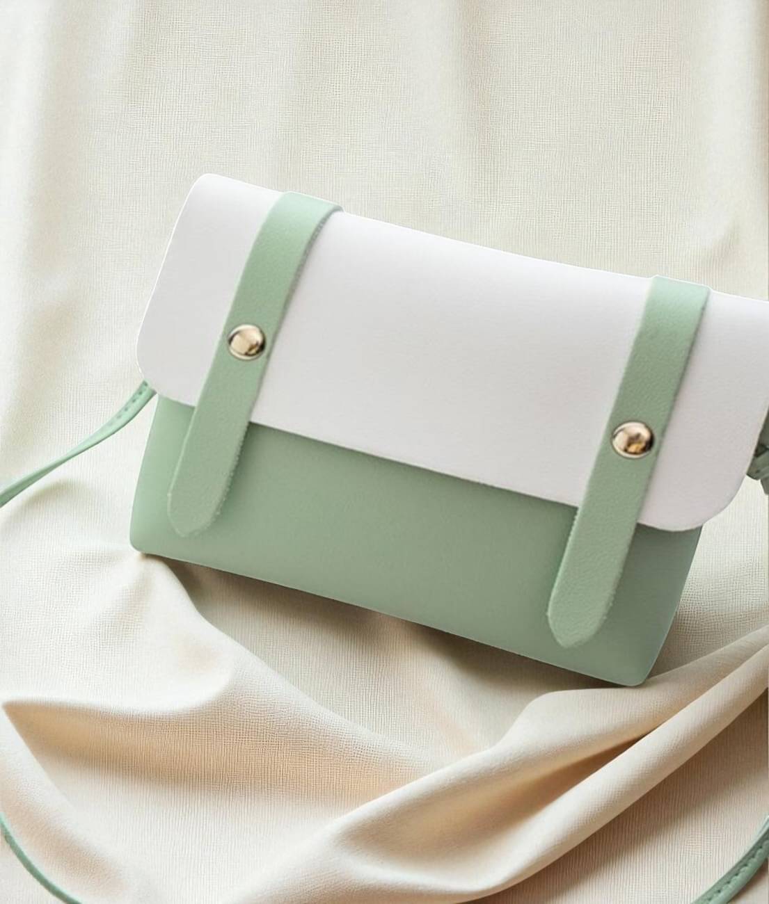     			Derifa Sling Bag PU Set of 1 ( Green )