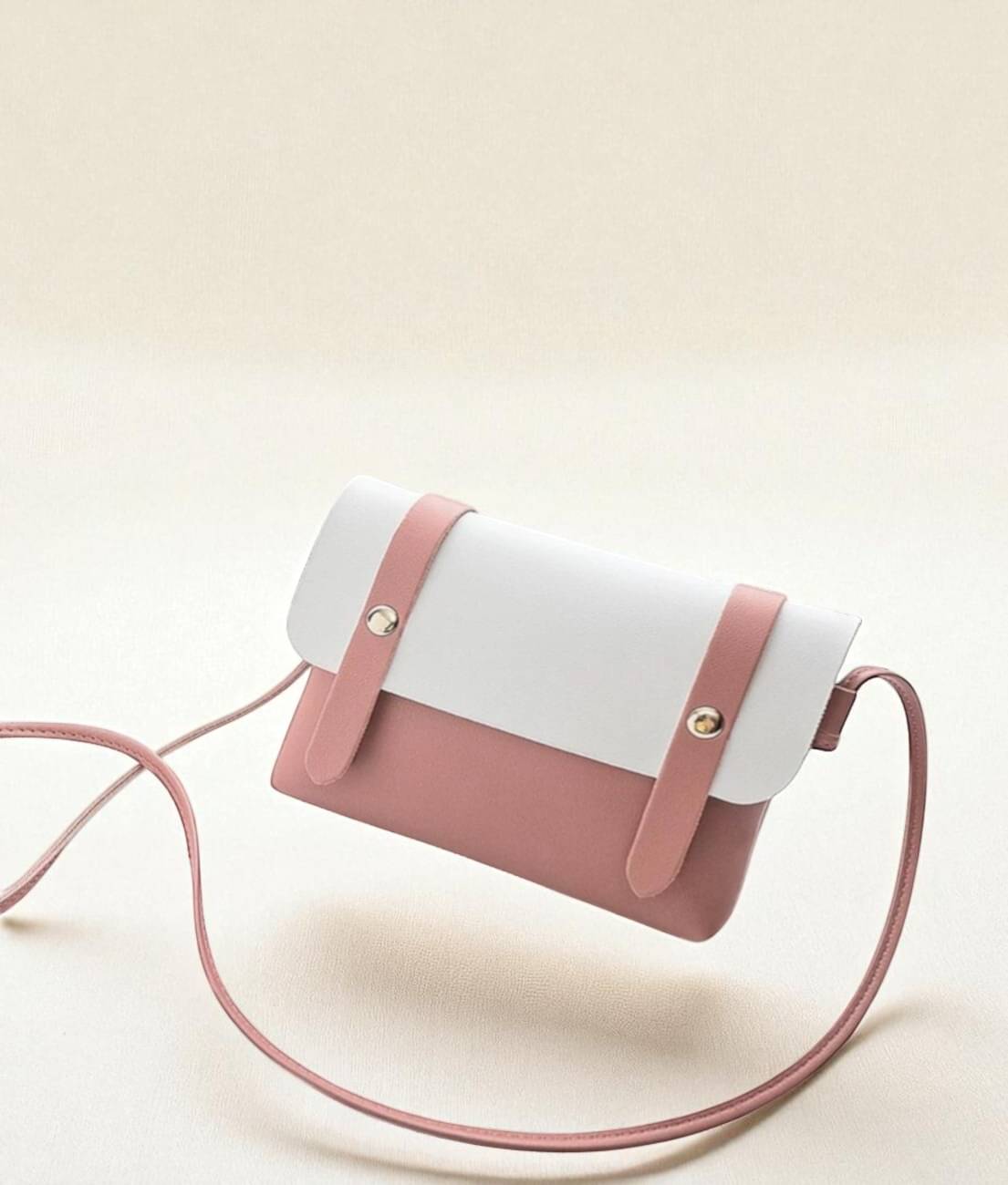     			Derifa Sling Bag PU Set of 1 ( Peach )