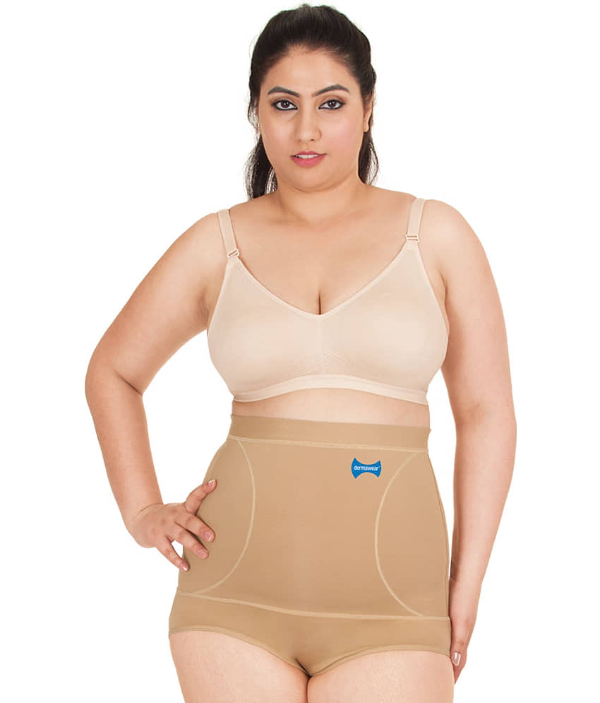 Dermawear Women Cotton Blend Shaper Brief ( Beige ) - Shapewear | Buy online on ZillyBuy