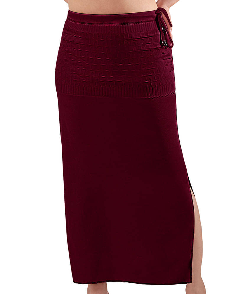 Dermawear Women Nylon Saree Shaper ( Maroon ) Dermawear Women Nylon Saree Shaper ( Maroon )