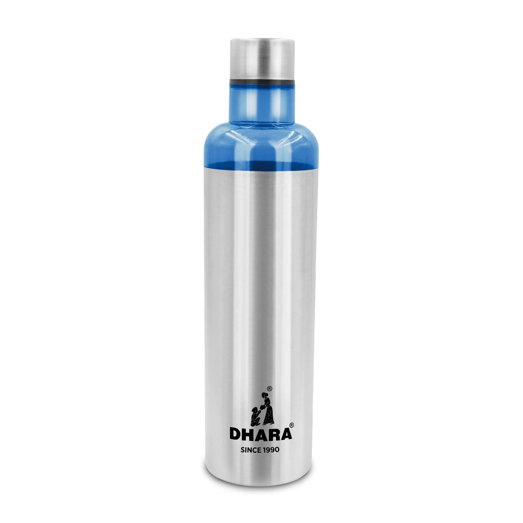 Dhara Stainless Steel Comet Blue Stainless Steel Fridge Water Bottle 750 mL ( Set of 1 ) Dhara Stainless Steel Comet Blue Stainless Steel Fridge Water Bottle 750 mL ( Set of 1 )