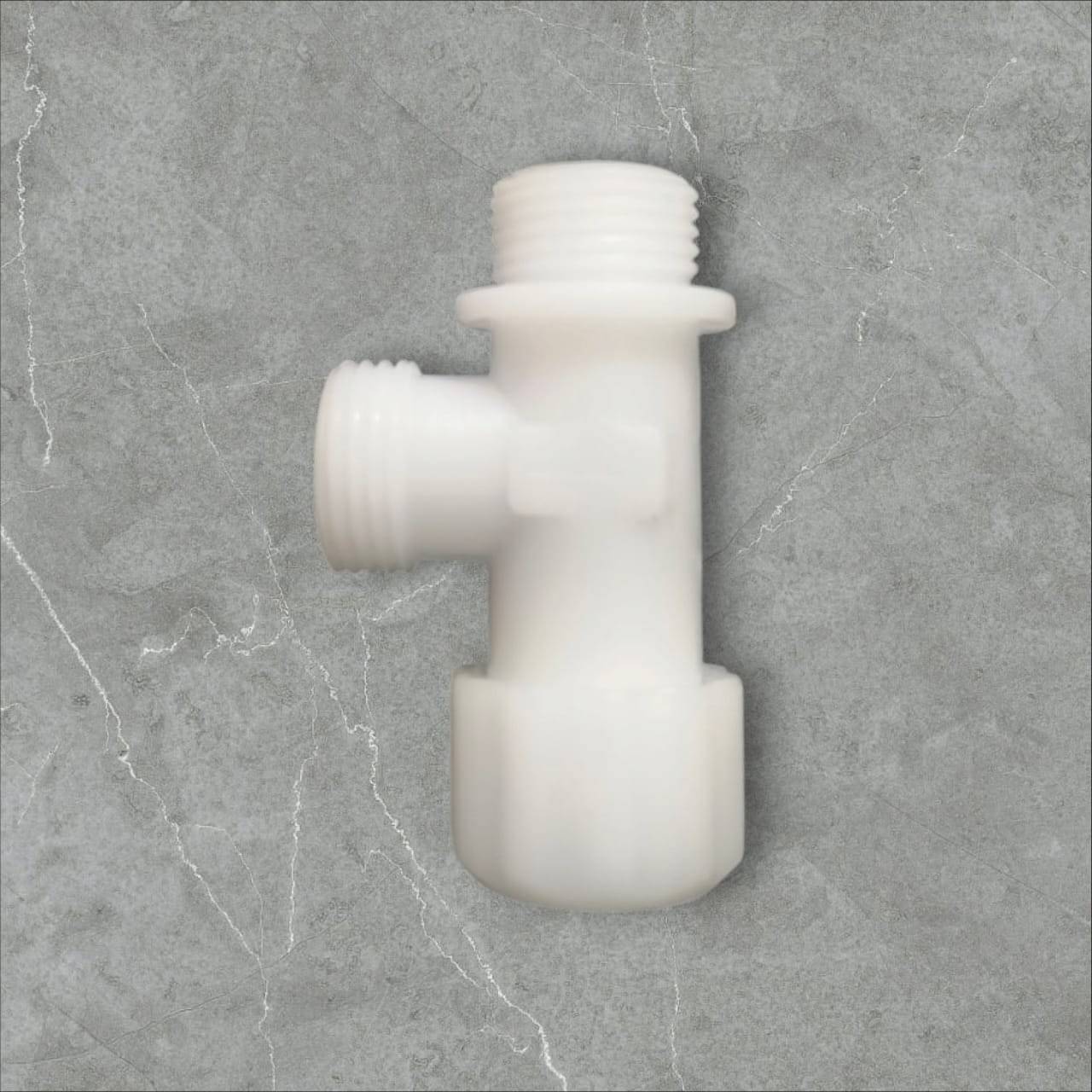     			Dikshaware Concealed Cistern PVC Stop Cock, 1/2" Pipe Fitting Adapter, Small Size, White