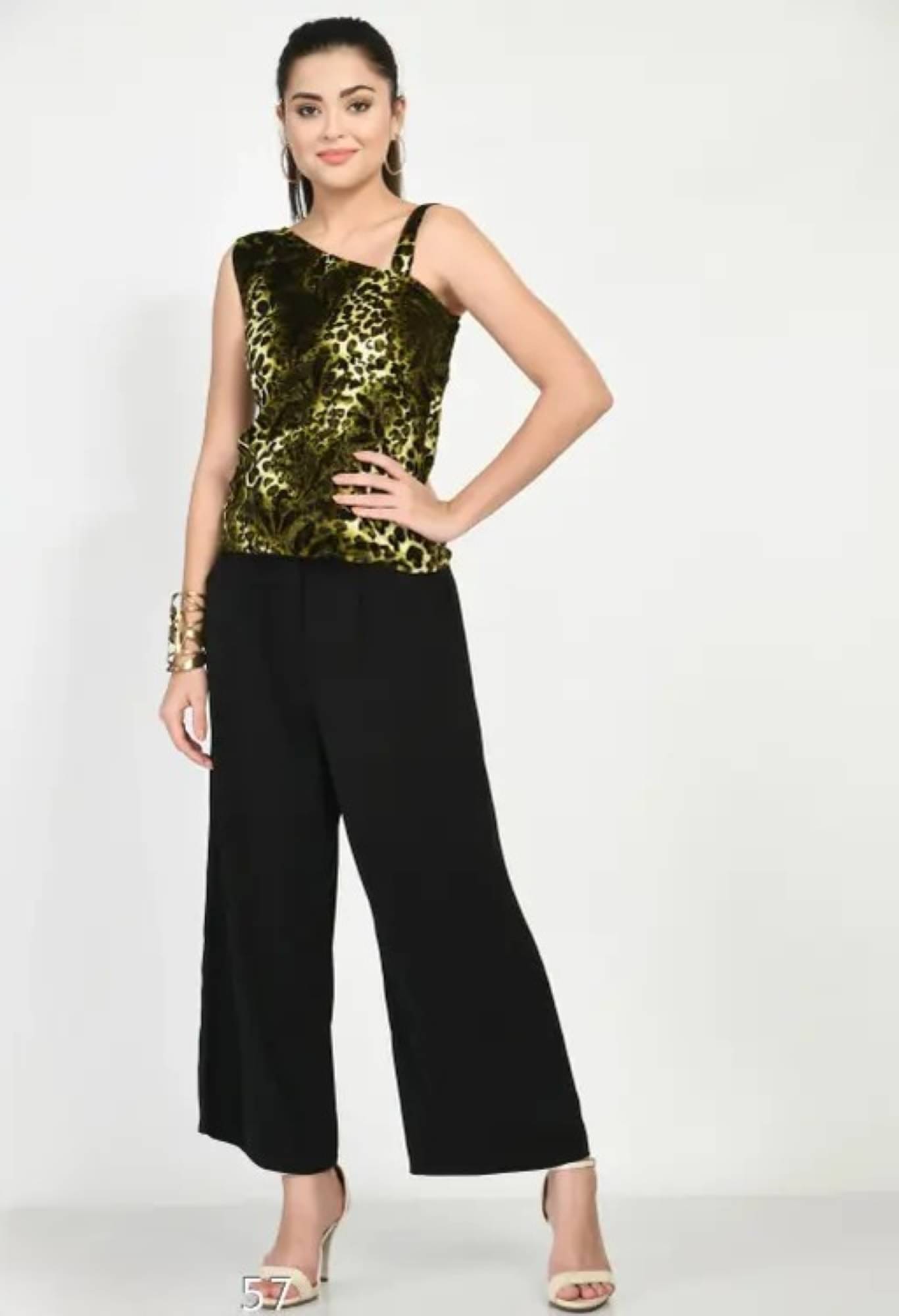     			Divine Bezz Women's Velvet Corset Top ( Brown )