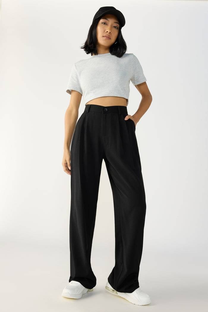     			Ds Fashion Women Lycra Korean Trousers ( Black )