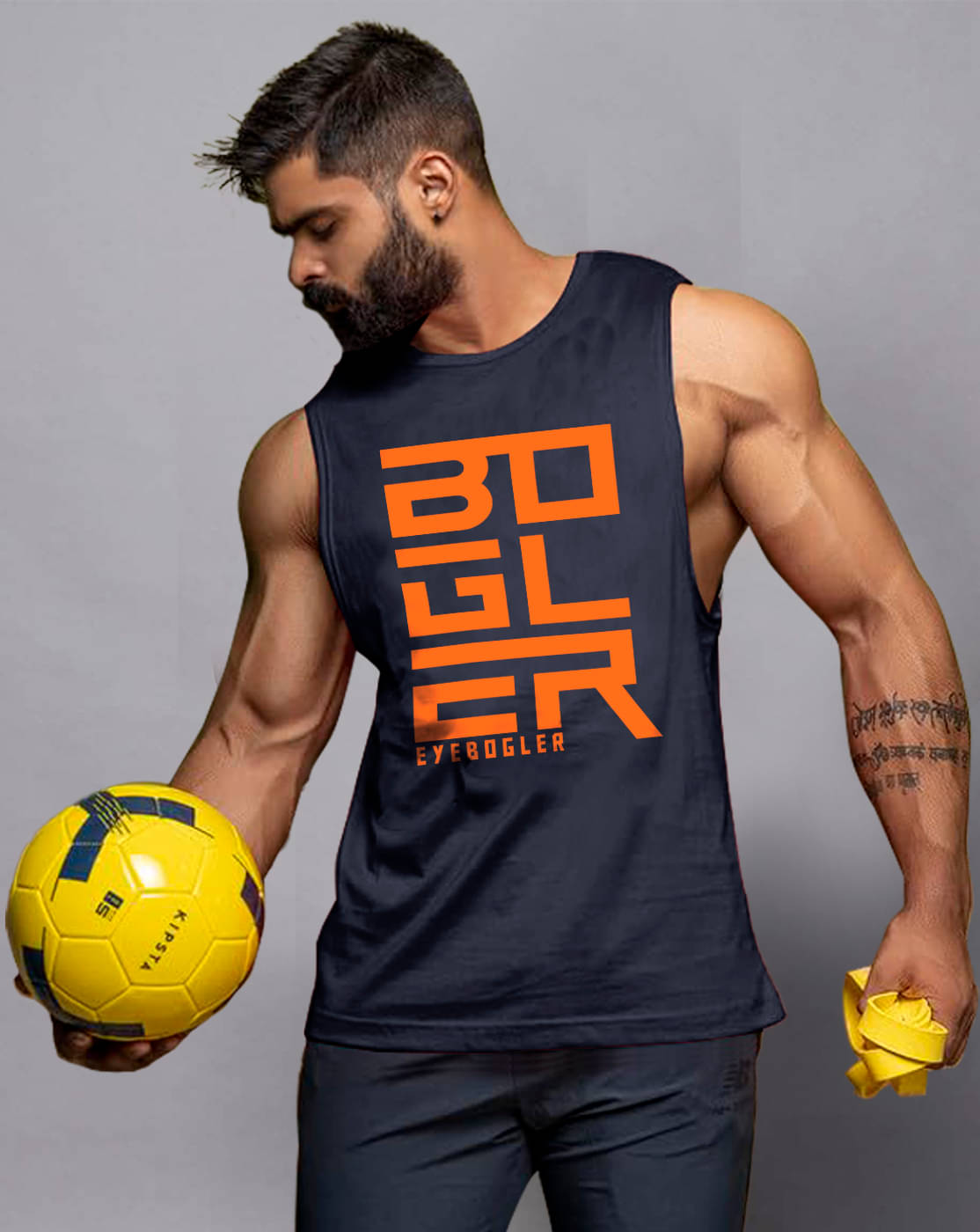     			Eyebogler Pack of 1 Polyester Basic Vest For Men ( Navy )