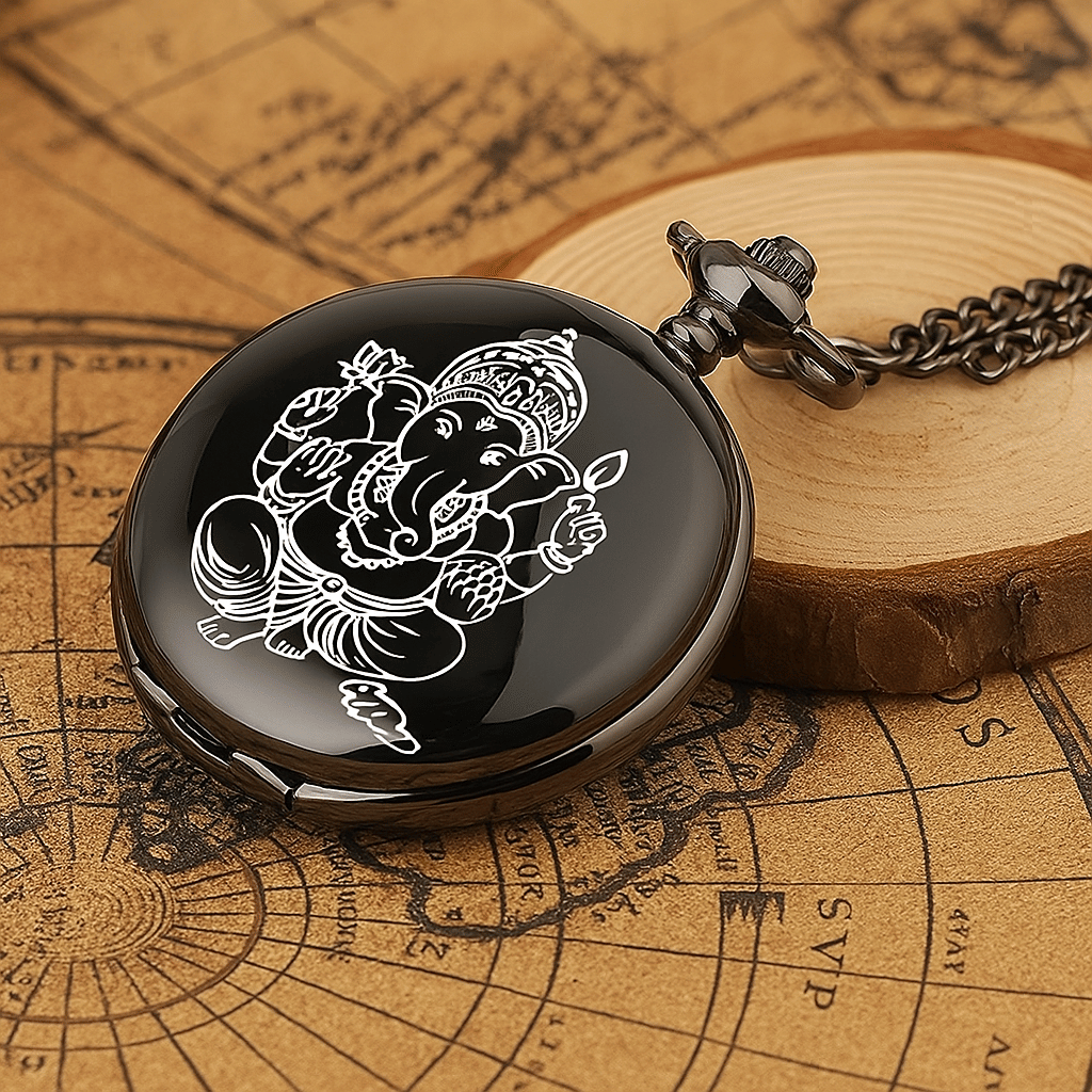 Premium Lord Bappa & Moshak Pocket Watch Keycharm For Mens & Womens Teens Kids Gifting Keychain Premium Lord Bappa & Moshak Pocket Watch Keycharm For Mens & Womens Teens Kids Gifting Keychain