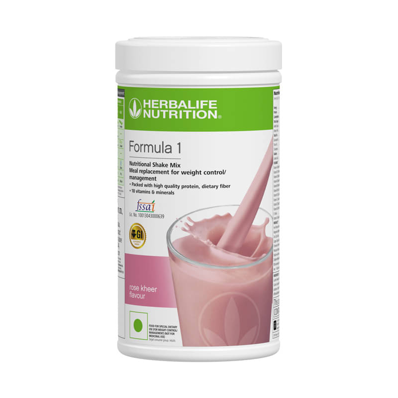 Herbalife Nutrition FORMULA 1 ROSE KHER FLAVOR 500 gm Herbalife Nutrition FORMULA 1 ROSE KHER FLAVOR 500 gm
