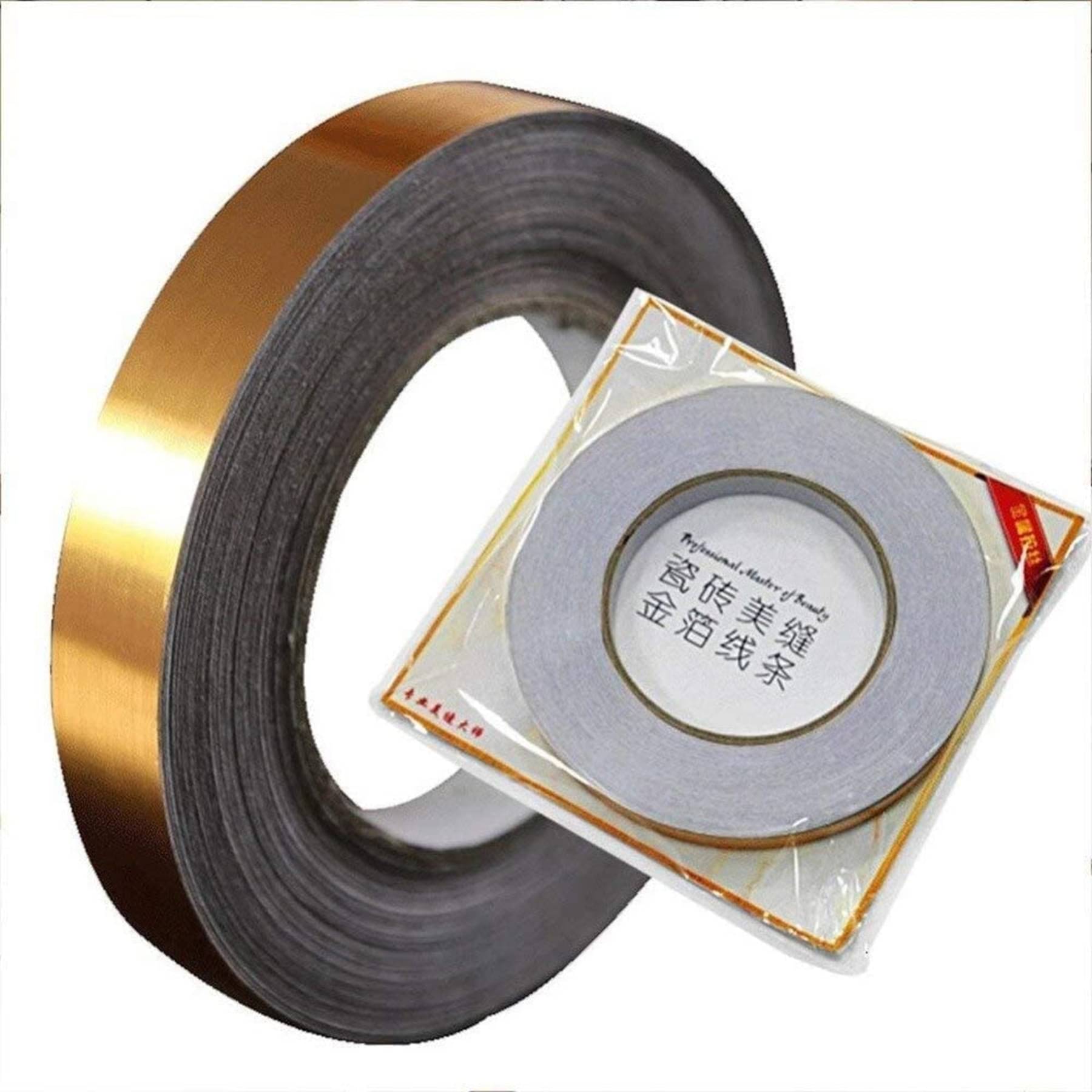     			K SHOP 50 Meters Waterproof Gap Sealing GOLDNE TAPE Decoration Tape For Home Floor Tiles, Wall Decor, Waterproof Tiles