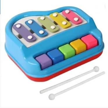     			M-Alive 5-Key Xylophone & Piano Keyboard Toy | 2-in-1 Musical Instrument for Kids | Colorful, Durable & Adorable | Early Learning Educational Toy (Multicolor)
