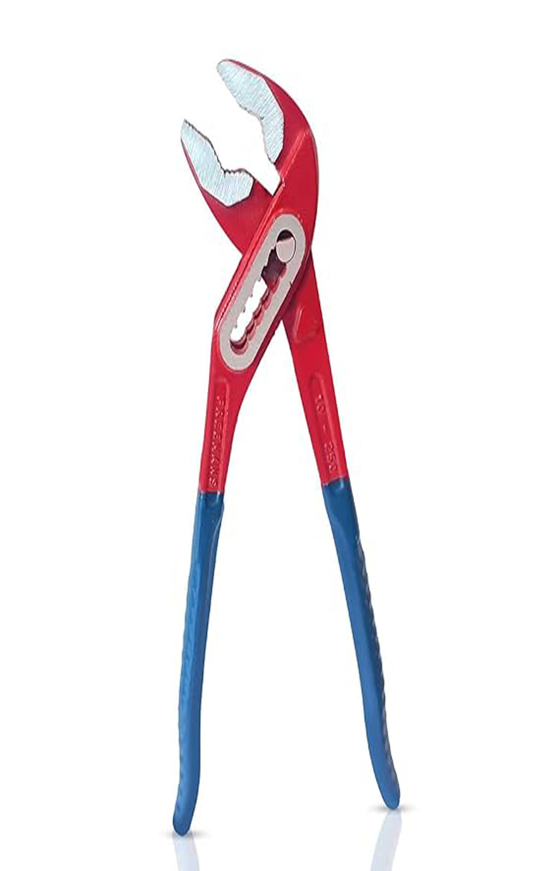     			MS AGROTECH WBJ10 10"/250mm Box Joint Alloy Steel Water Pump Plier || Drop forged With Epoxy Dip Sleeve || Induction Hardened Jaws || Drop Forged - Red & Blue