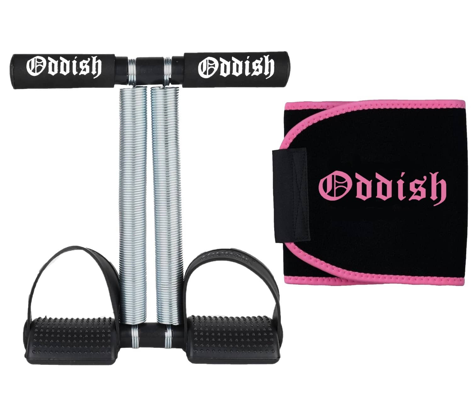 ODDISH® Double Spring Tummy Trimmer & Waist Shaping Belt Combo for Men & Women | Ab Exerciser & Body Support Belt for Home Workout & Fitness Training - Sports and Fitness Equipment | Buy online on ZillyBuy