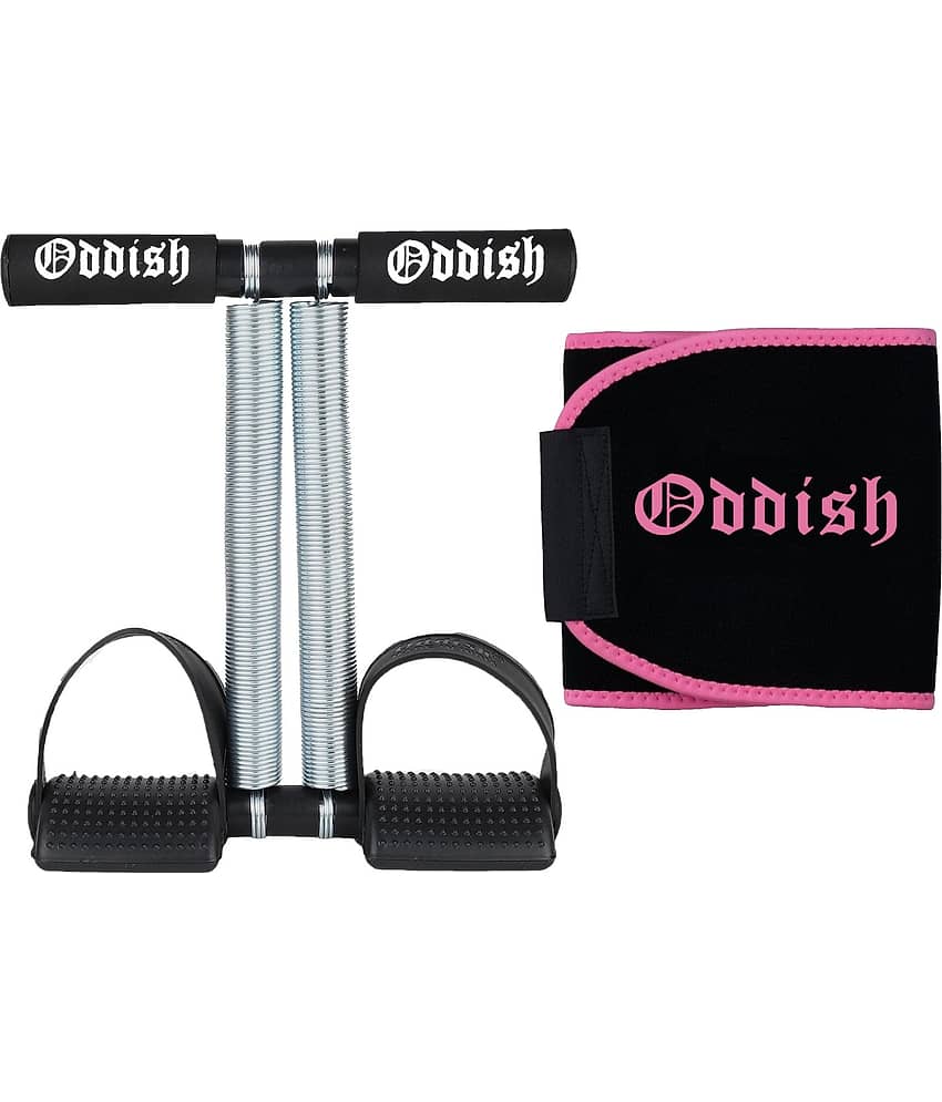 ODDISH® Double Spring Tummy Trimmer & Waist Shaping Belt Combo for Men & Women | Ab Exerciser & Body Support Belt for Home Workout & Fitness Training - Sports and Fitness Equipment | Buy online on ZillyBuy
