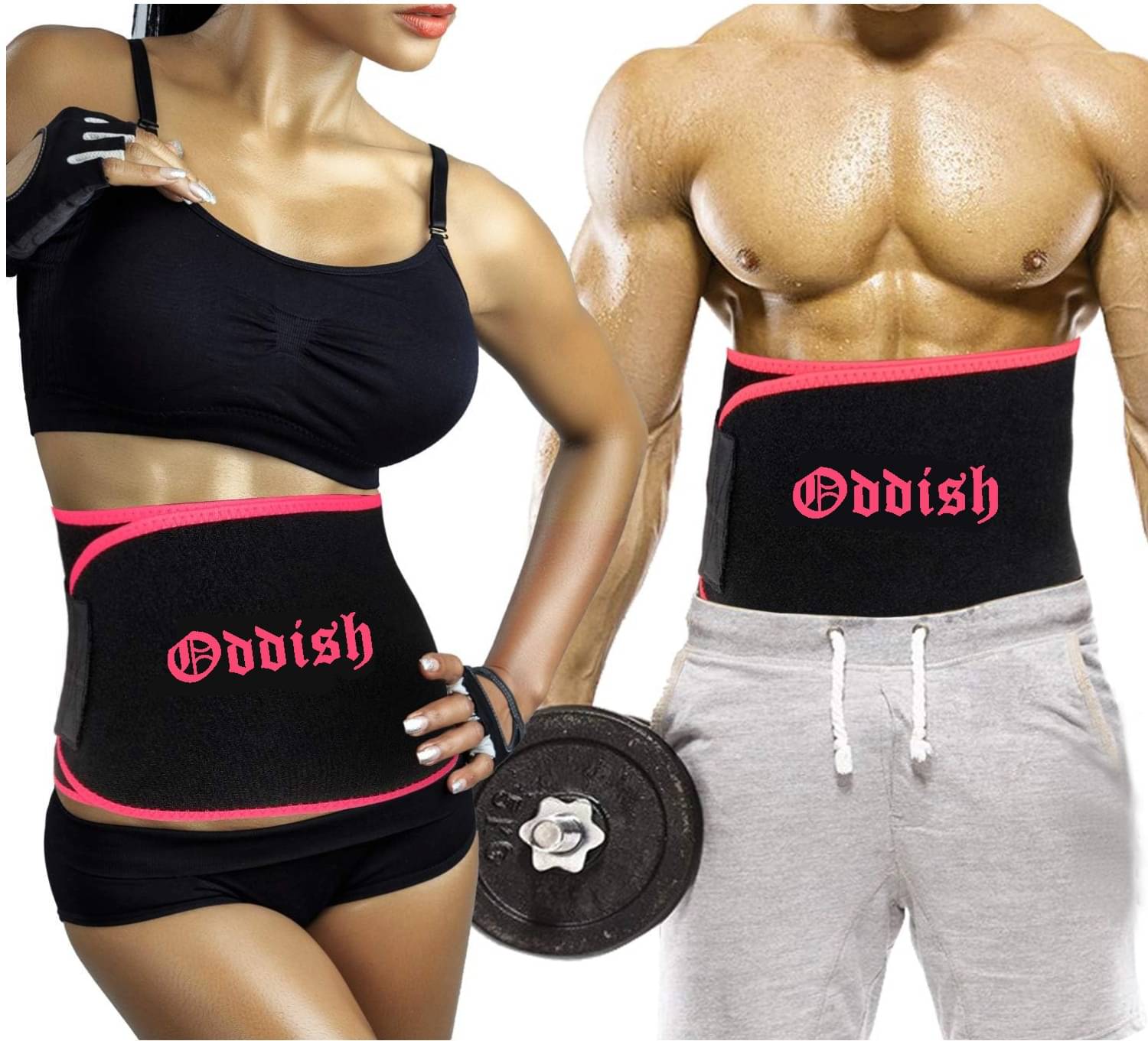     			Oddish Pink Neoprene Gym Belt