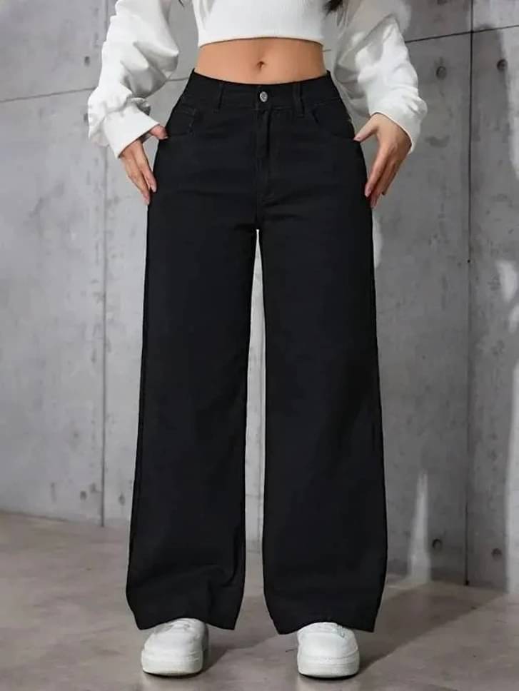     			P.X.5 Women's Regular Fit Mid-Rise Jeans ( Black )