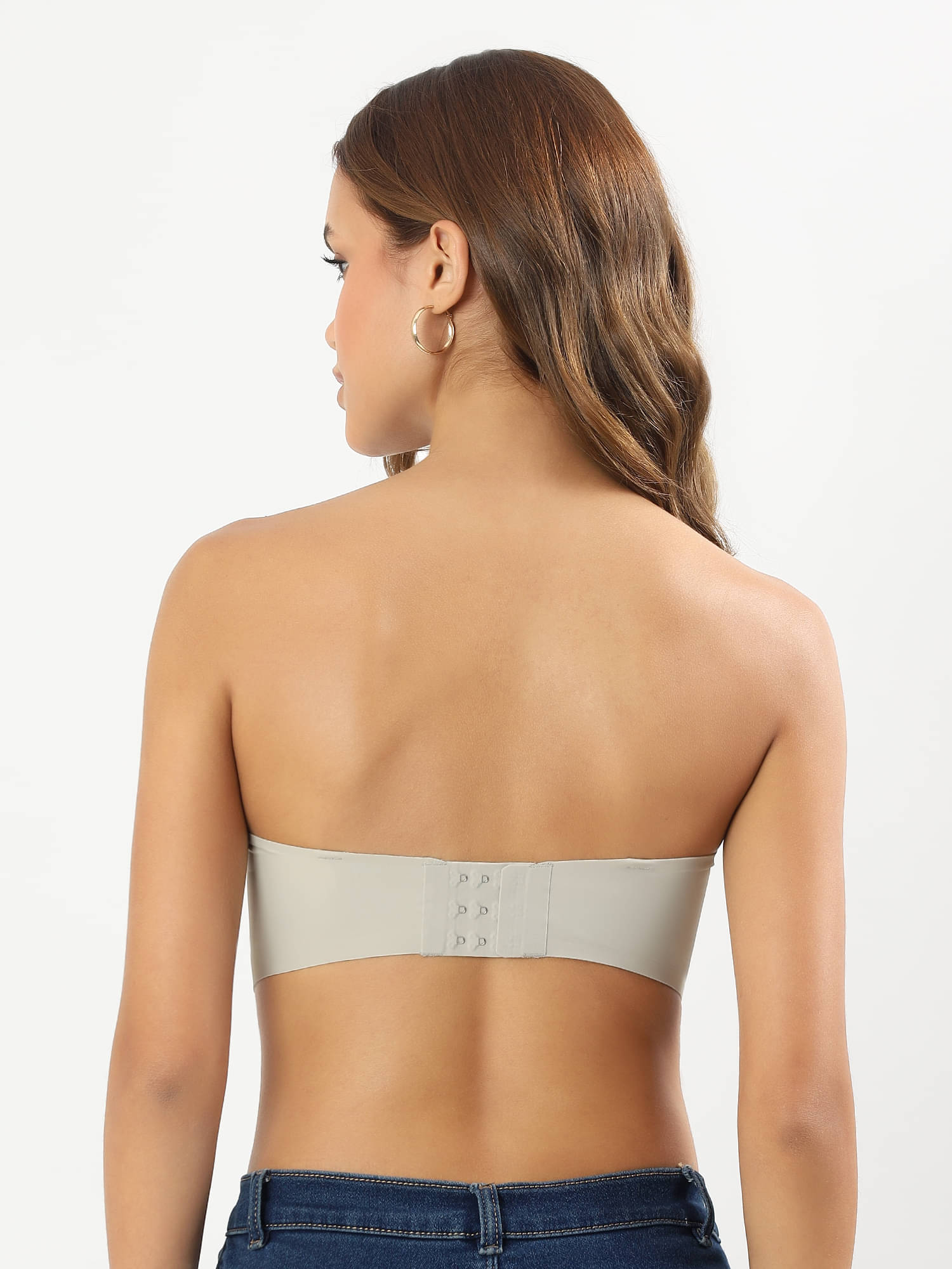     			PARKHA Pack of 1 Nylon Heavily Padded Balconette Bra For Women ( Grey )