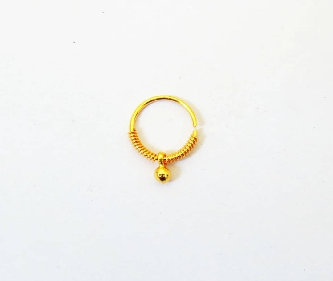     			RENU CREATION Cubic Zirconia, Diamond Gold-plated Plated Brass Nose Stud ()