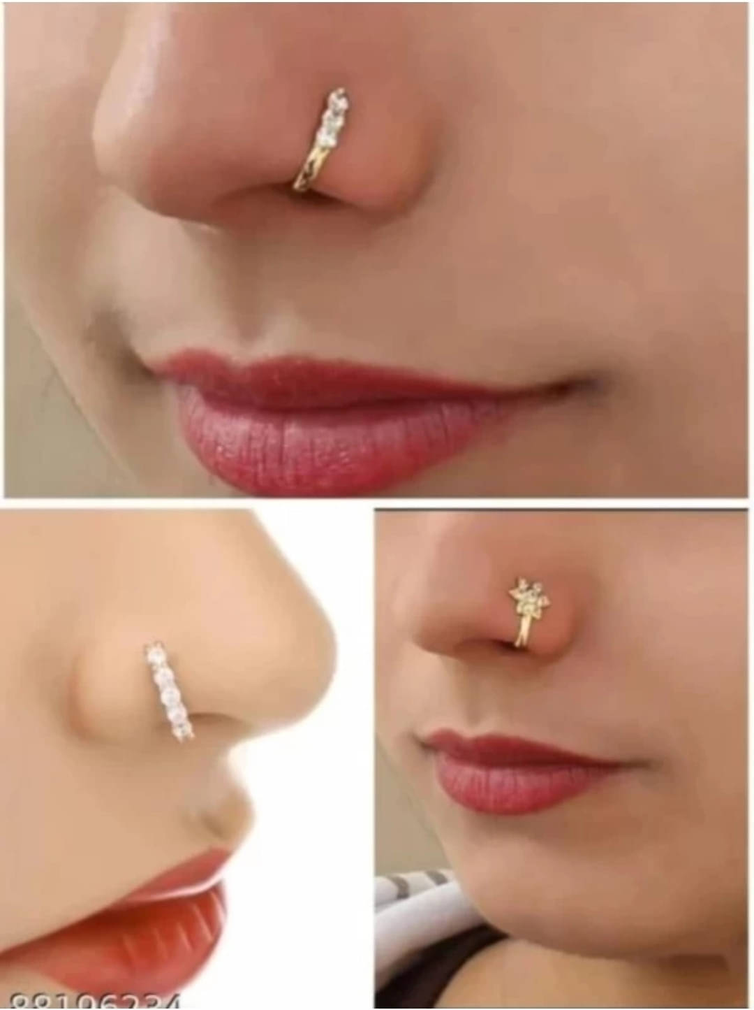     			RENU CREATION Gold-plated Plated Metal, Alloy, Brass, Tungsten Nose Stud ()