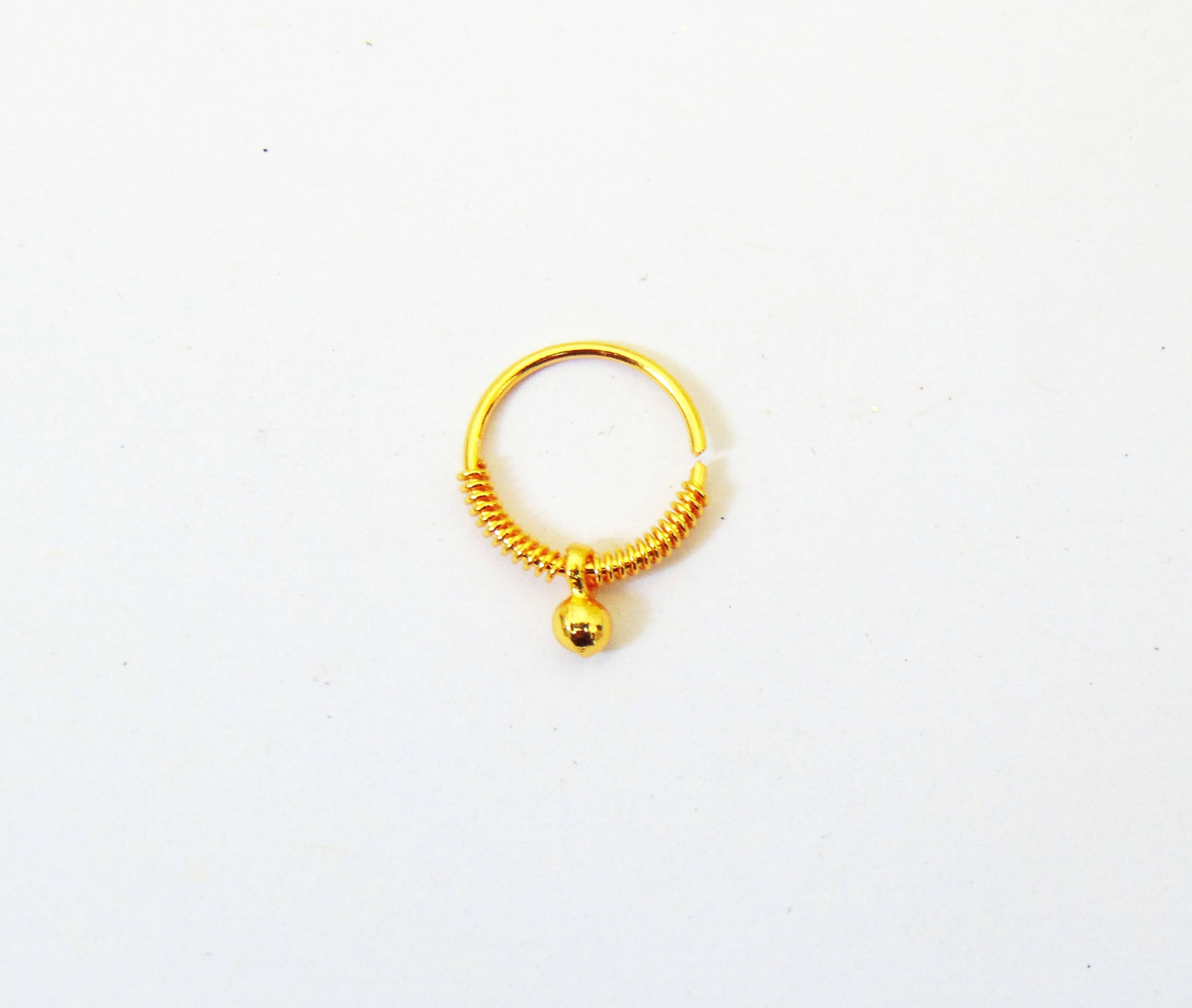     			RENU CREATION Gold-plated Plated Alloy Nose Stud ()