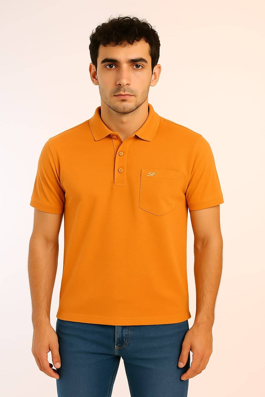 STARFOX Men Cotton Regular Fit Solid Polo T Shirt ( Orange ) STARFOX Men Cotton Regular Fit Solid Polo T Shirt ( Orange )