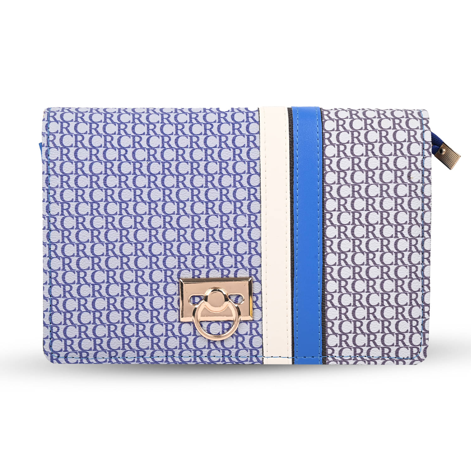     			Sageware Sling Bag Faux Leather Set of 1 ( Blue )