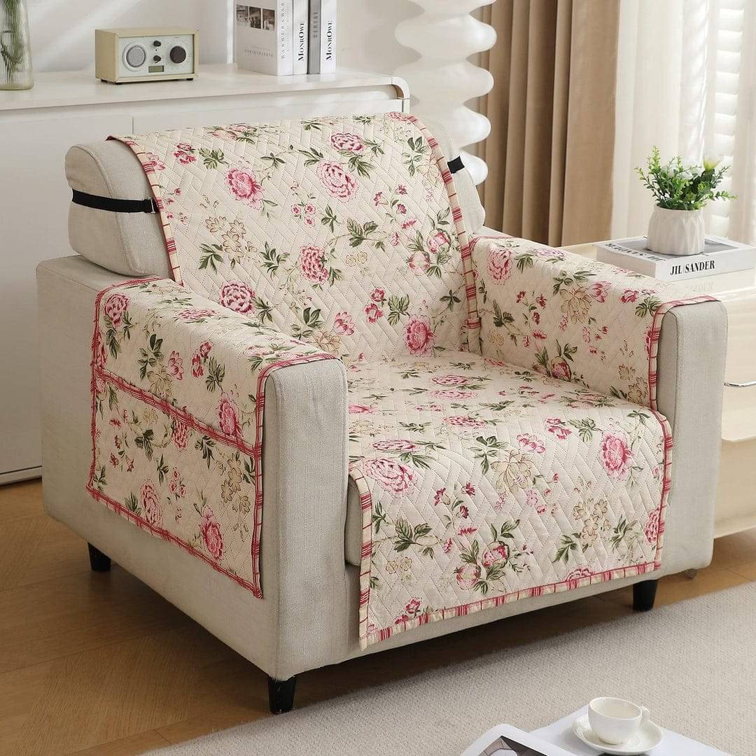 Sosha Home Decor 1 Seater Cotton Blend Sofa Cover ( Pack of 1 ) Sosha Home Decor 1 Seater Cotton Blend Sofa Cover ( Pack of 1 )