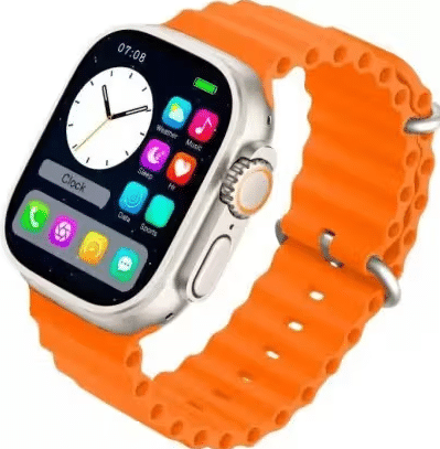     			T800 Ultra Smart Watch with Beautiful Strap, Bluetooth Calling Smart Watch, 1.99" Touch Display with Fitness & Outdoor, Health & Medical Tracker, 8 Unique UI Interactions (Orange)
