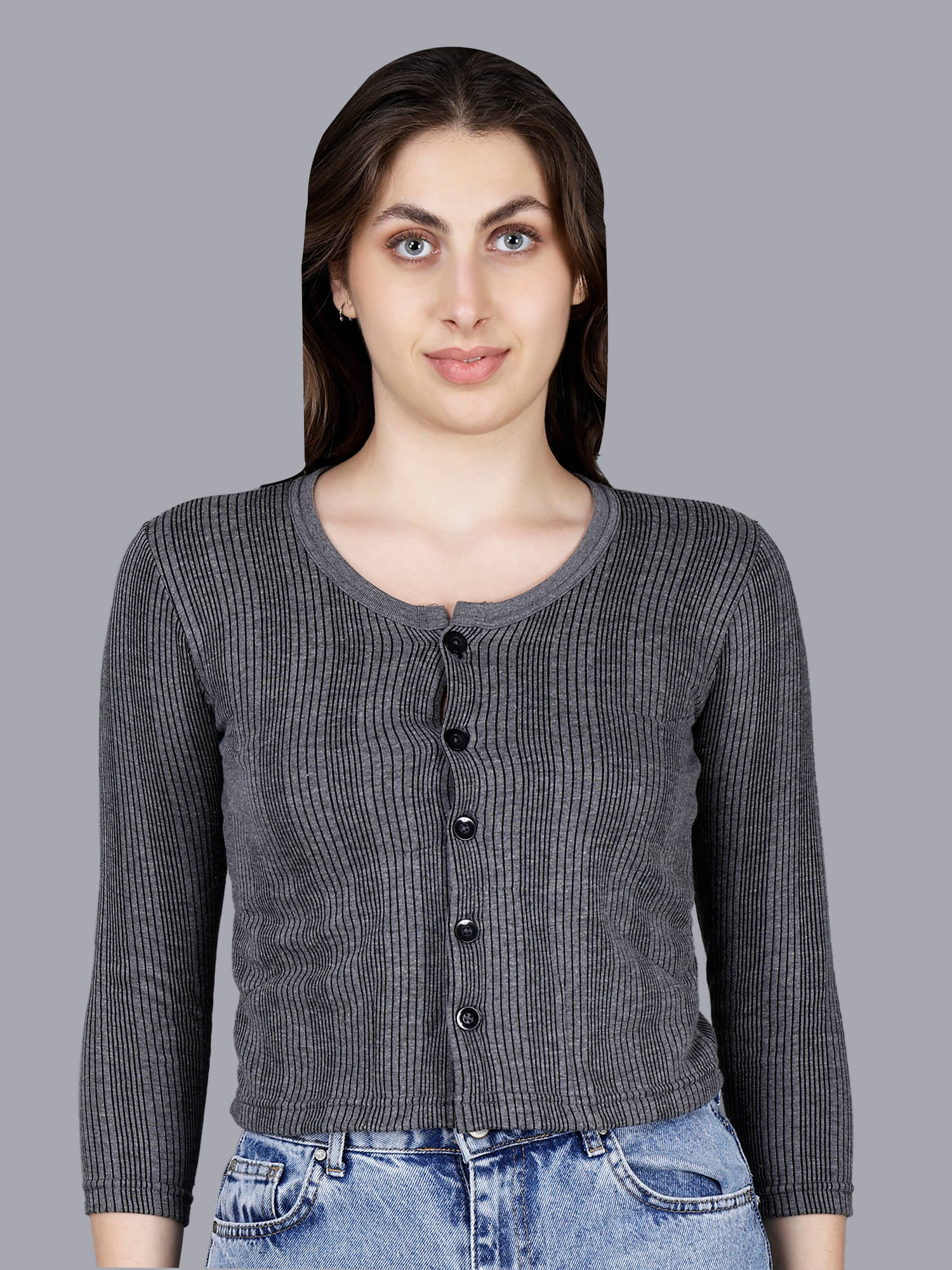 Texfro Woollen Thermal Tops ( Charcoal , Pack of 1 ) Texfro Woollen Thermal Tops ( Charcoal , Pack of 1 )