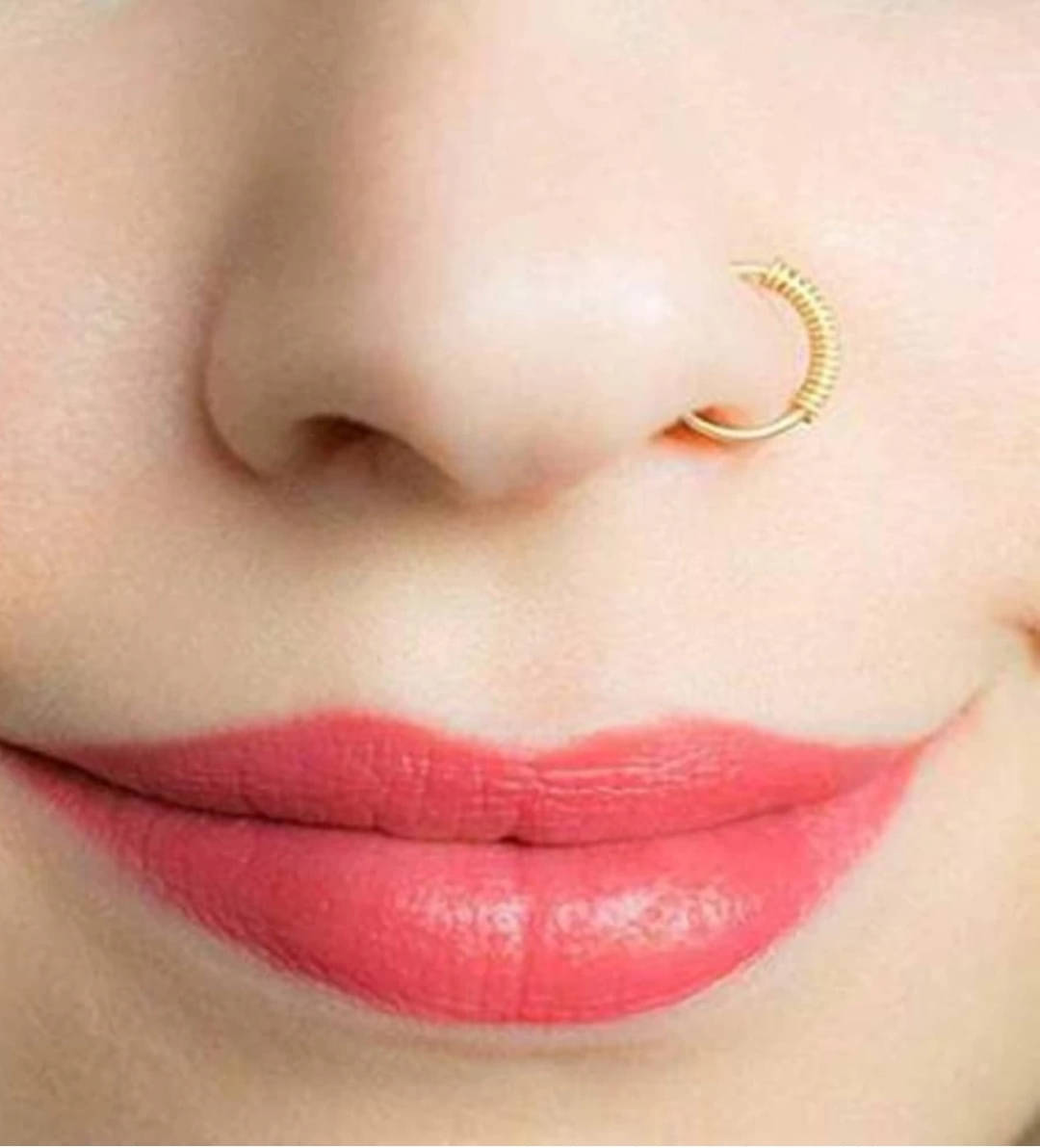     			TulipMash Gold-plated Plated Brass, Metal Nose Ring ()