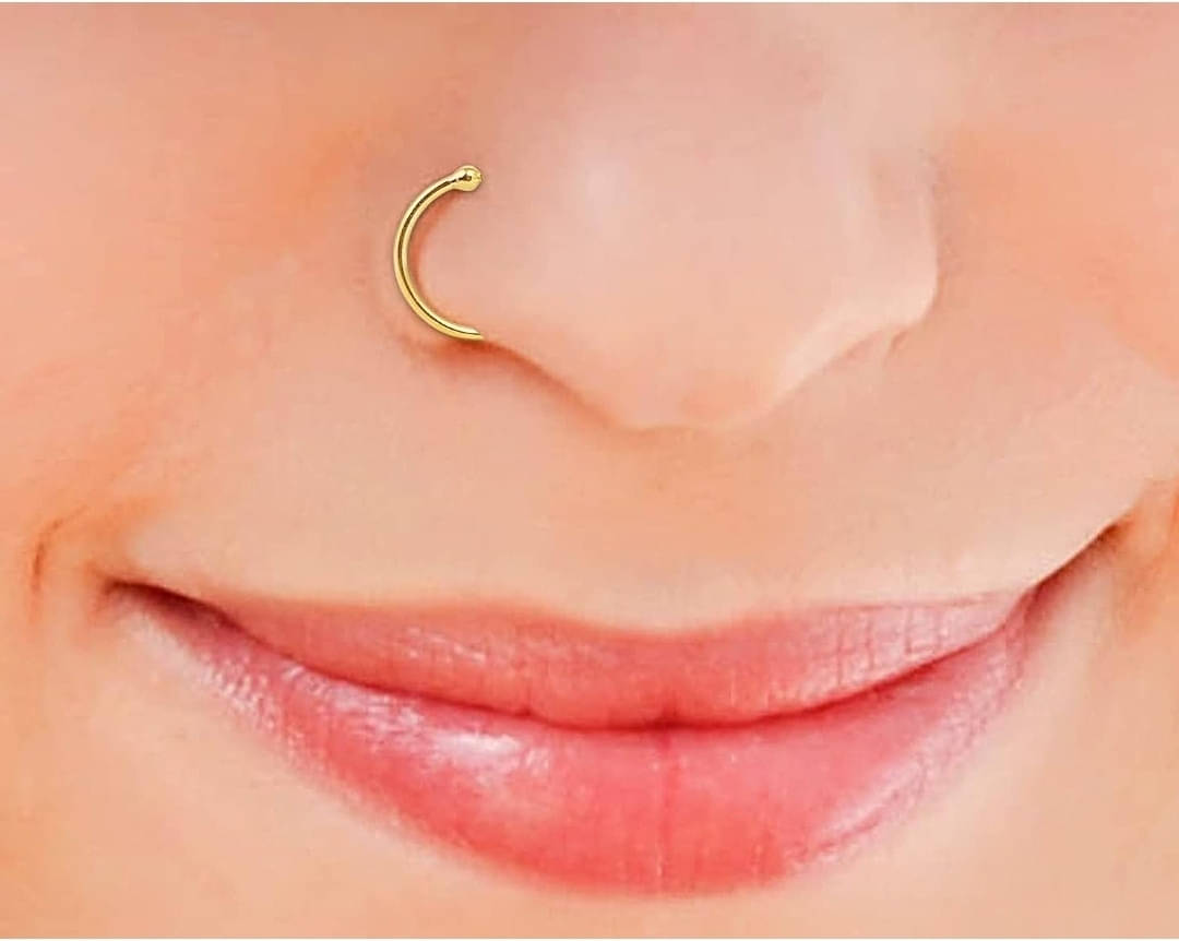 house of common Crystal Gold-plated Plated Alloy Nose Ring ()     			house of common Crystal Gold-plated Plated Alloy Nose Ring ()