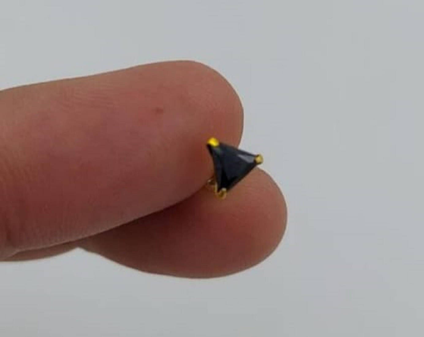     			house of common Zircon Gold-plated Plated Brass Nose Stud ()