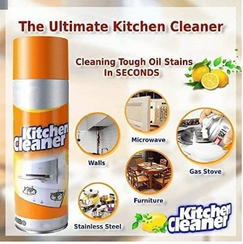     			kitchen Cleaner Spray Oil & Grease Stain Remover Stove & Chimney Cleaner Spray Non-Flammable Nontoxic Magic Degreaser Spray for Kitchen Gas Stove Cleaning Spray for Grill