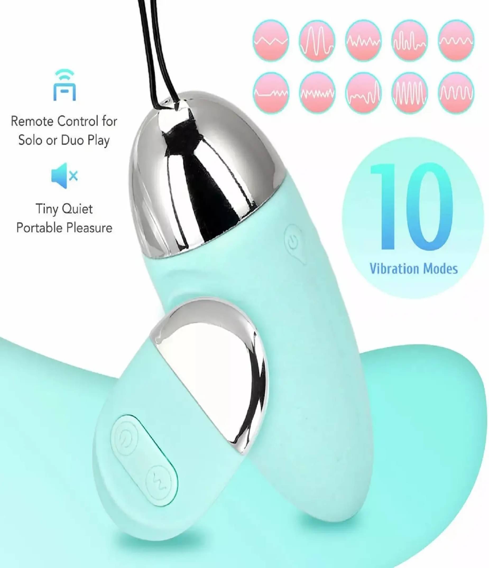     			Abhyanga EGG WITH REMOTE Portable Manual Massager