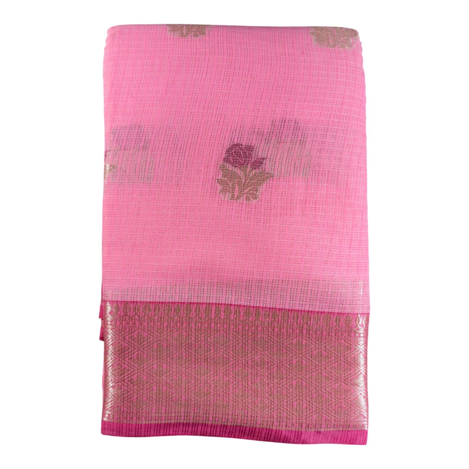     			Anaya Saree Cotton Embroidered Banarasi saree With Unstitched Blouse Piece ( Multicolor )