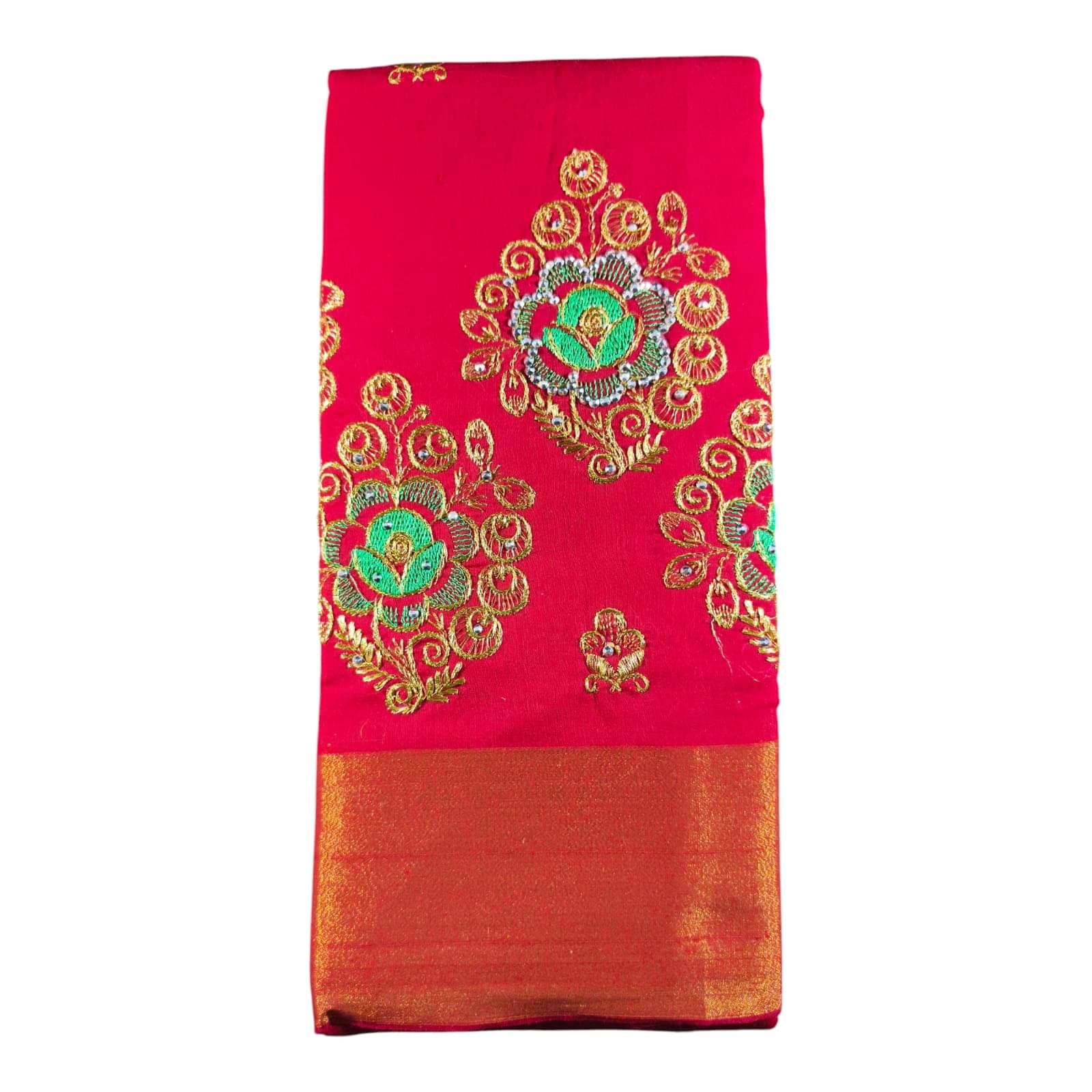 Anaya Saree Cotton Embroidered Banarasi saree With Unstitched Blouse Piece ( Multicolor ) Anaya Saree Cotton Embroidered Banarasi saree With Unstitched Blouse Piece ( Multicolor )