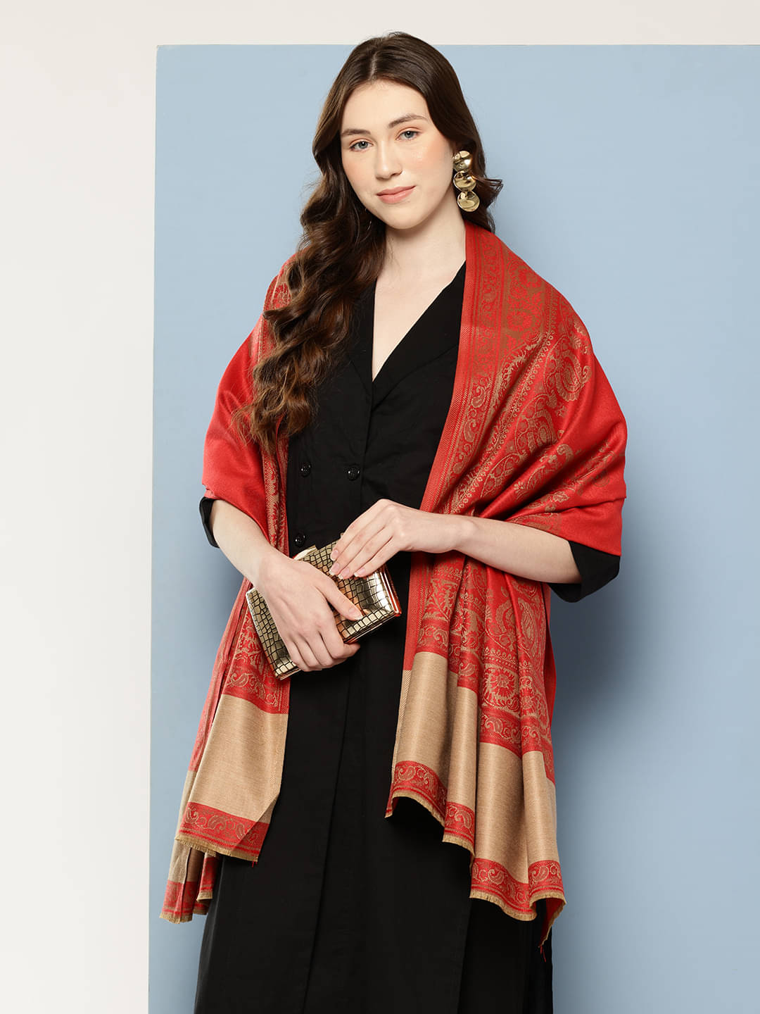 Arika Multicolor Self Design Shawl - ( Pack of 1 ) Arika Multicolor Self Design Shawl - ( Pack of 1 )