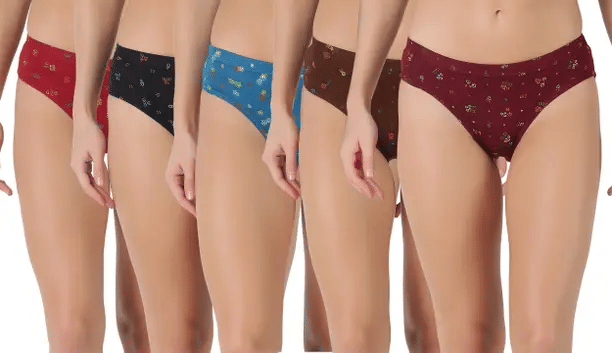     			Bebron Cotton Lycra Hipster ( Multicolor1 , Pack of 5 )