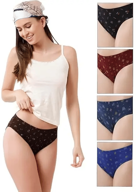     			Bebron Cotton Lycra Hipster ( Multicolor12 , Pack of 4 )