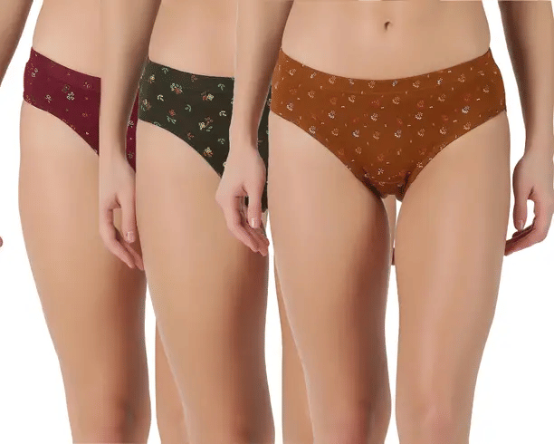     			Bebron Cotton Lycra Hipster ( Multicolor9 , Pack of 3 )