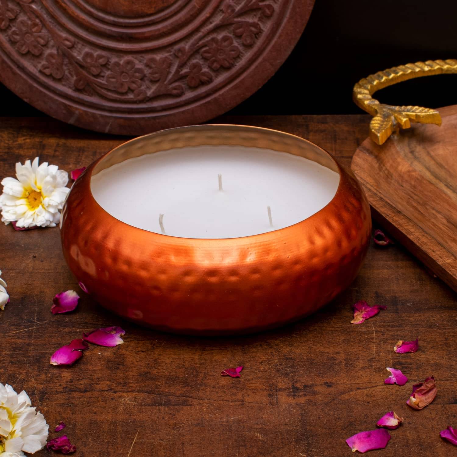 Craftlayout Orange Floating Candle 5 cm ( Pack of 1 ) Craftlayout Orange Floating Candle 5 cm ( Pack of 1 )