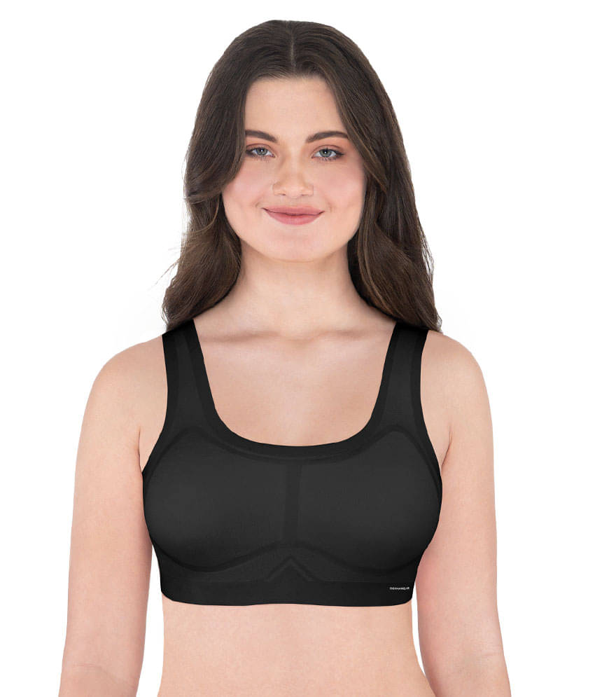 Dermawear Pack of 1 Cotton Non Padded Everyday Bra For Women ( Black )     			Dermawear Pack of 1 Cotton Non Padded Everyday Bra For Women ( Black )