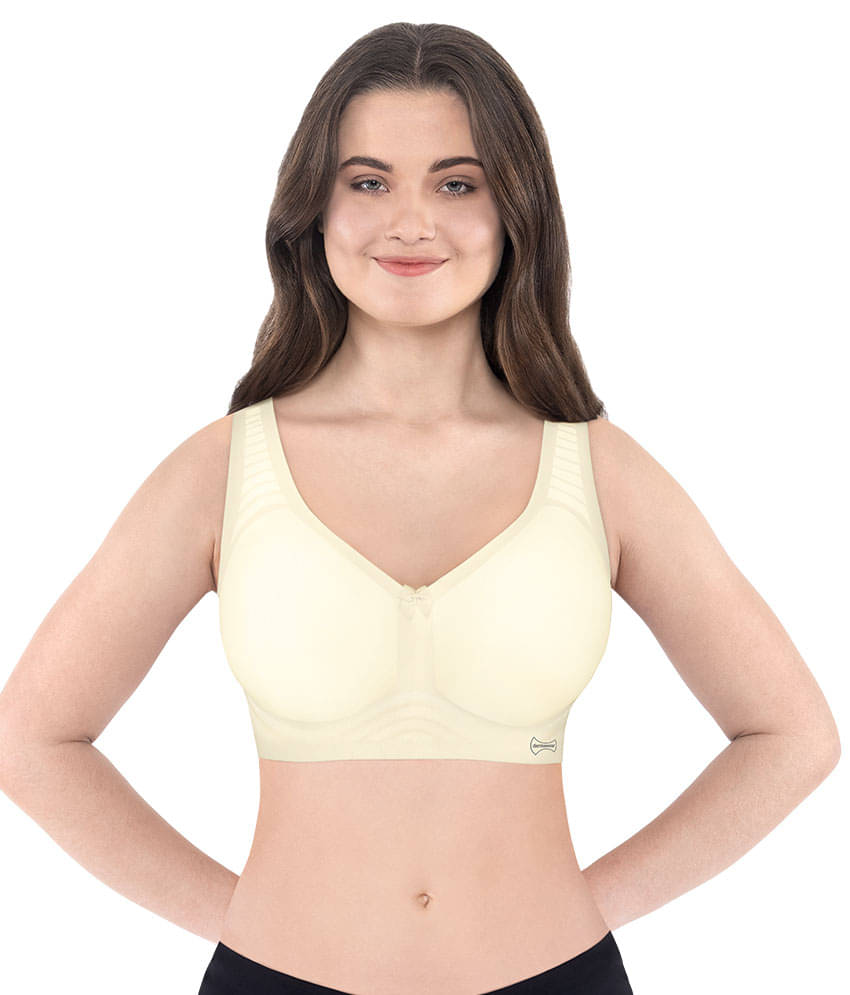     			Dermawear Pack of 1 Cotton Lightly Padded Everyday Bra For Women ( Beige )