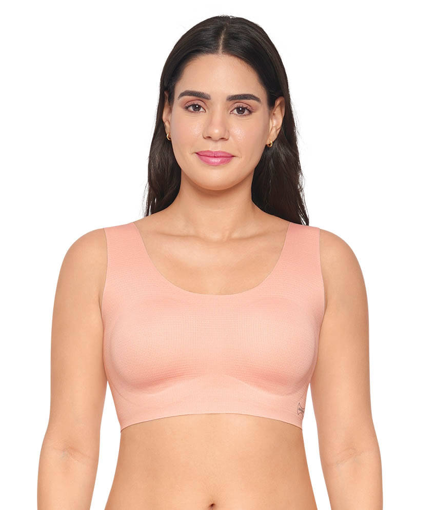 Dermawear Pack of 1 Nylon Lightly Padded Everyday Bra For Women ( Peach ) Dermawear Pack of 1 Nylon Lightly Padded Everyday Bra For Women ( Peach )