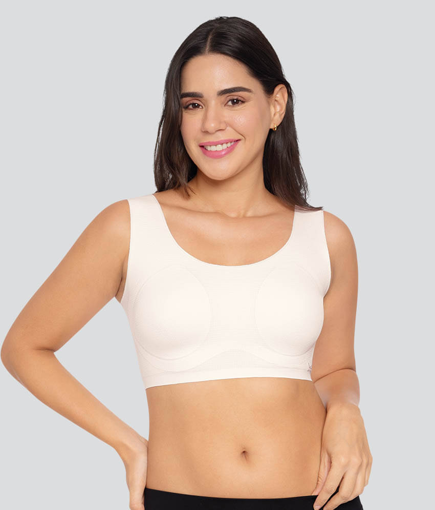     			Dermawear Pack of 1 Nylon Lightly Padded Everyday Bra For Women ( White )