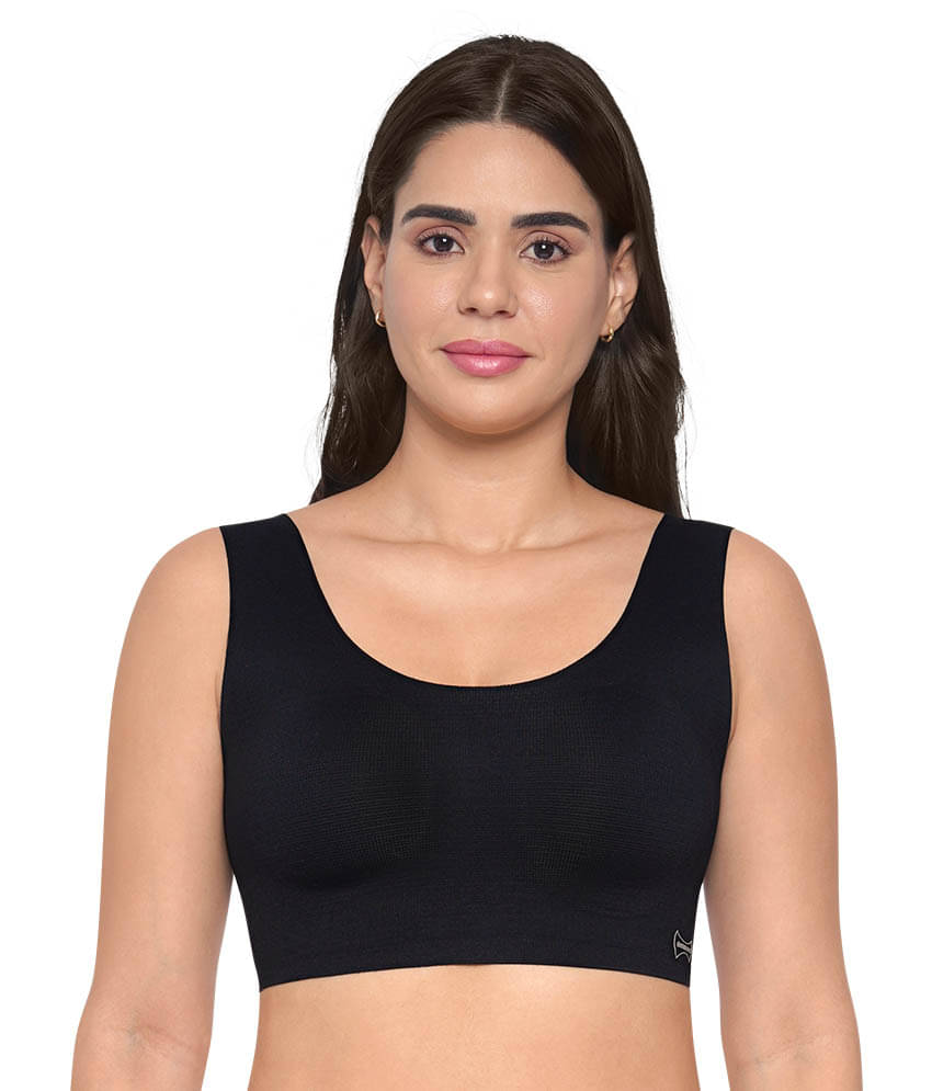Dermawear Pack of 1 Nylon Lightly Padded Everyday Bra For Women ( Black )     			Dermawear Pack of 1 Nylon Lightly Padded Everyday Bra For Women ( Black )
