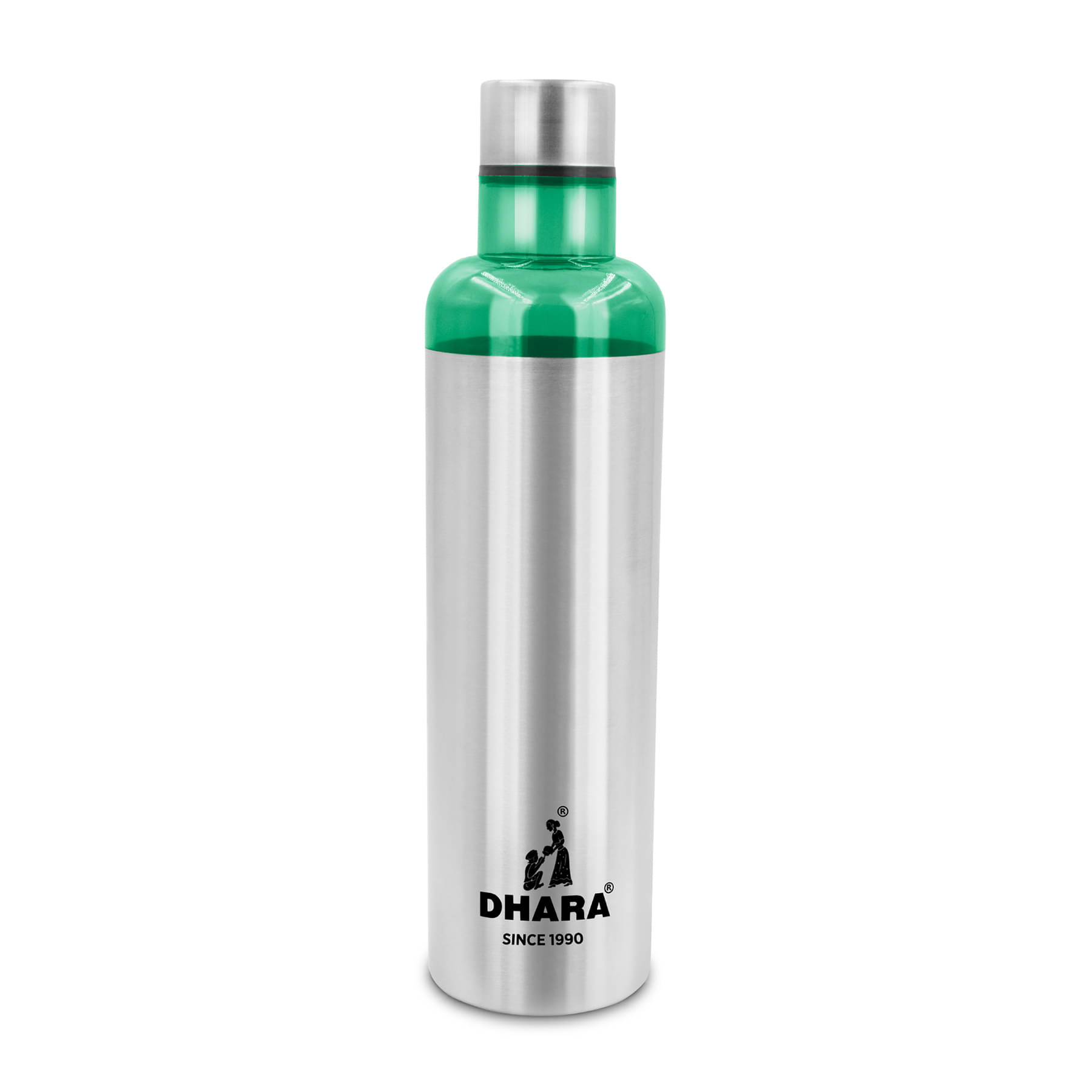     			Dhara Stainless Steel Comet Green Stainless Steel Fridge Water Bottle 750 mL ( Set of 1 )