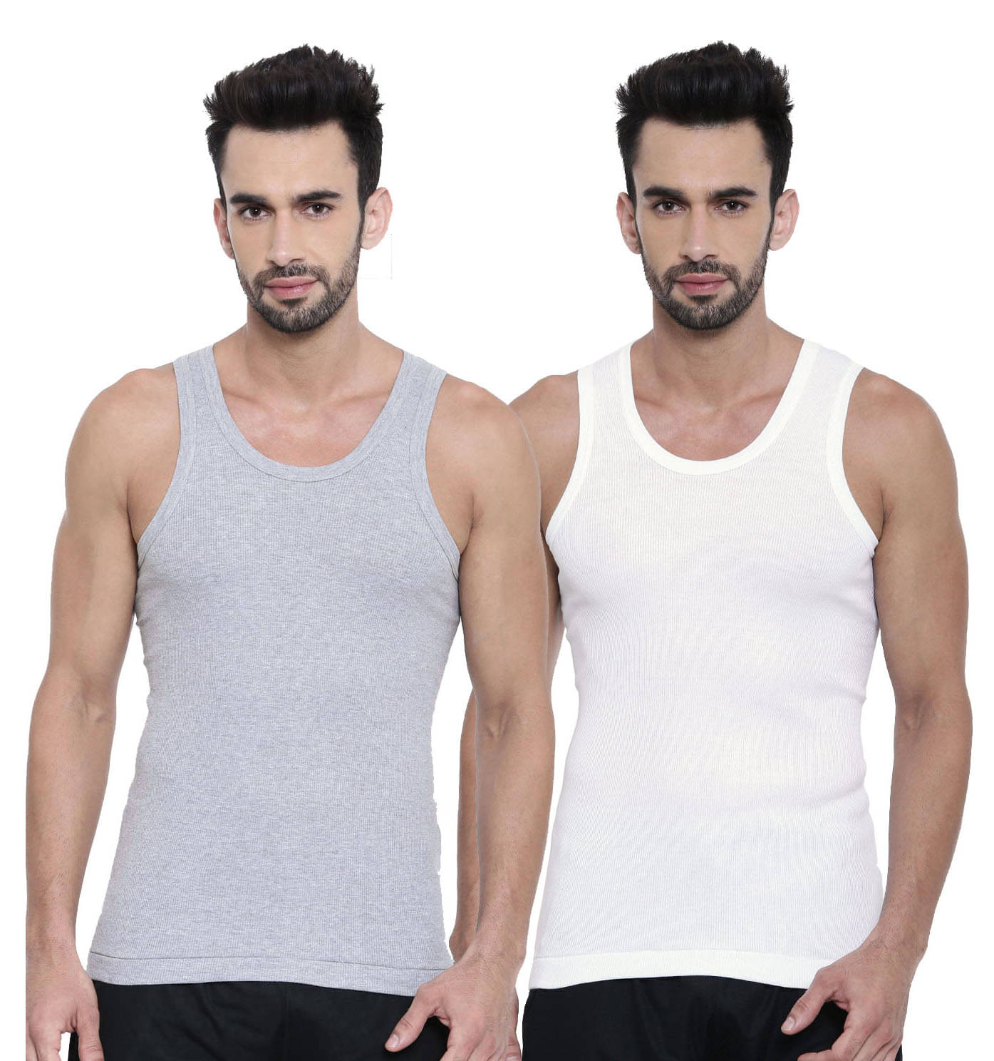     			Dixcy Scott Pack of 2 Cotton Basic Vest For Men ( Multicolor )