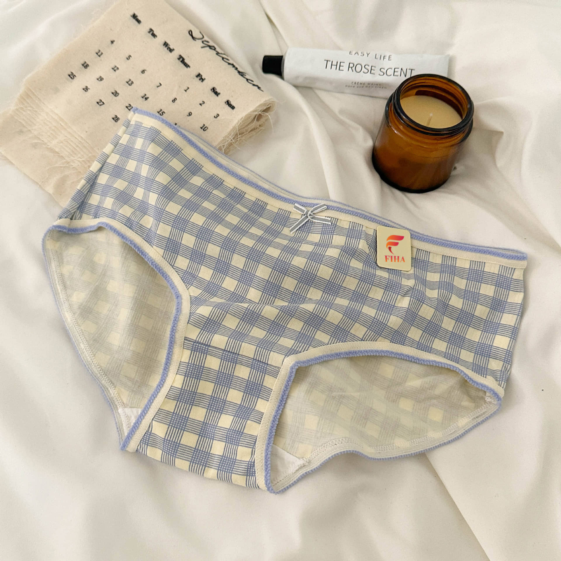 FIHA Cotton Hipster ( Light Blue , Pack of 1 )