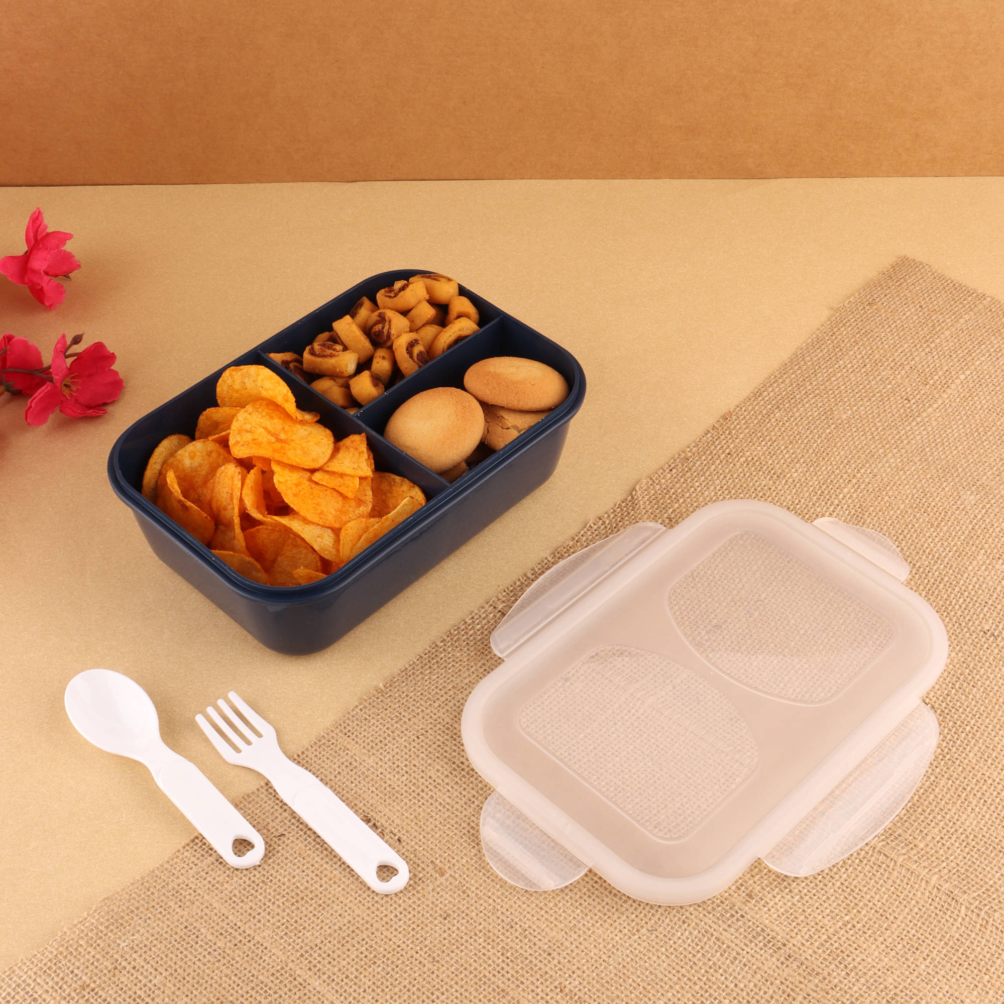     			FIT4CHEF School Lunch Box Polypropylene School Lunch Boxes 1 - Container ( Pack of 1 )